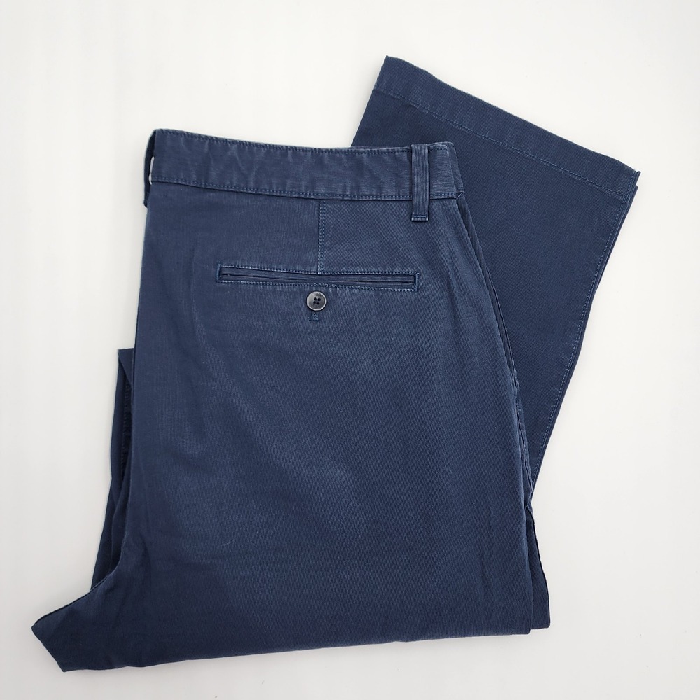 Banana Republic Mens Aiden Pants Size 37W X 33L‎ Blue Navy Chino